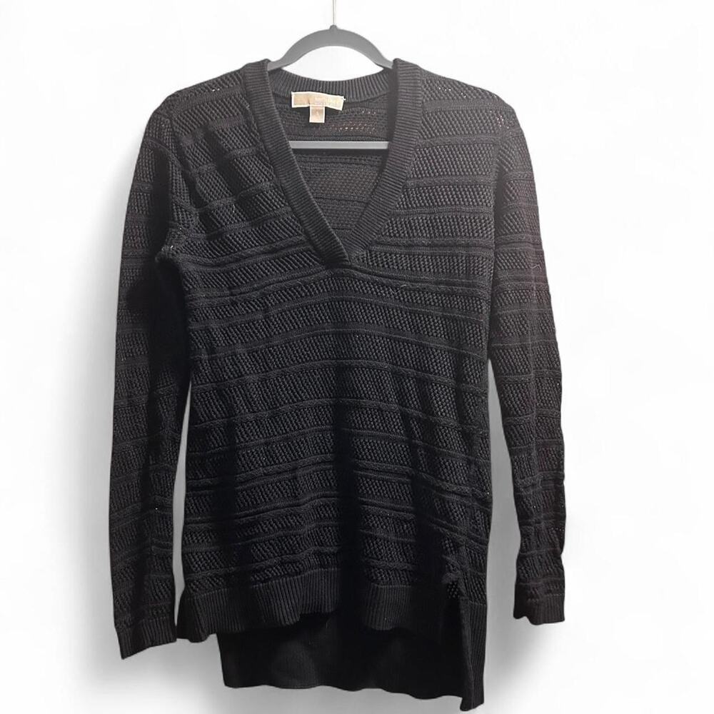 Michael‎ Kors Small Womens black knitted sweater EUC